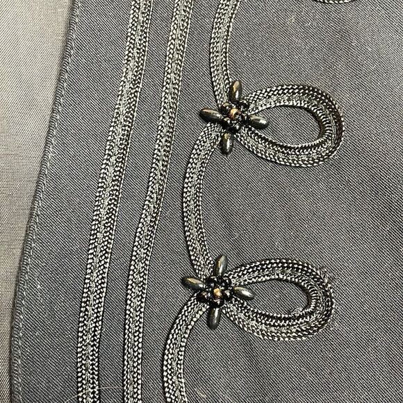 90s Vintage Liz Sport black Beaded vest Small - Picture 4 of 7